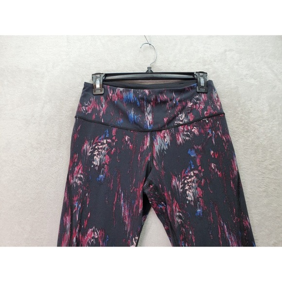 Victoria Sport Leggings Women Medium Multicolor Mesh Lace Up Panel Elastic Waist - Picture 4 of 6